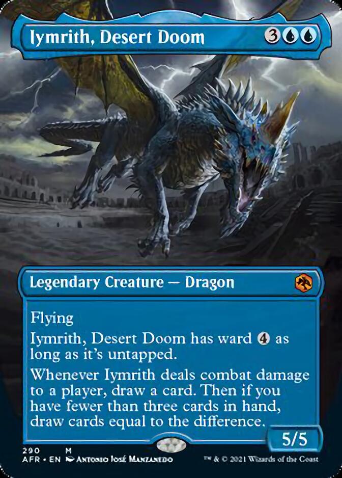 Iymrith, Desert Doom (Borderless Alternate Art) [Dungeons & Dragons: Adventures in the Forgotten Realms] | Boutique FDB TCG