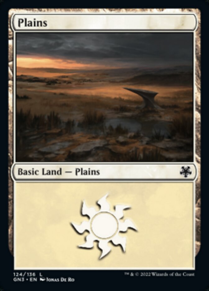 Plains (124) [Game Night: Free-for-All] | Boutique FDB TCG