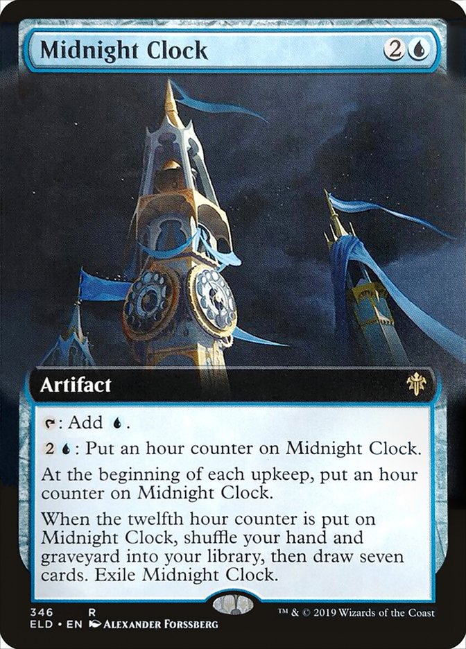 Midnight Clock (Extended Art) [Throne of Eldraine] | Boutique FDB TCG