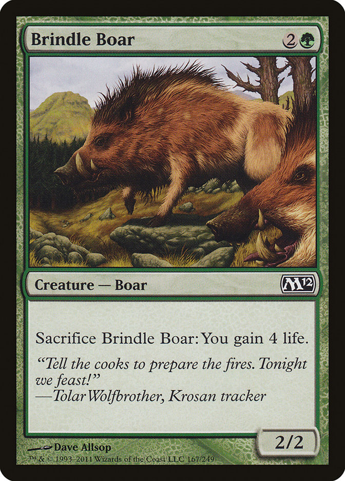 Brindle Boar [Magic 2012] | Boutique FDB TCG