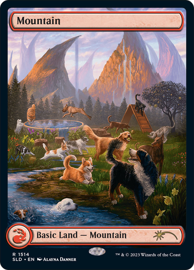 Mountain (1514) [Secret Lair Commander Deck: Raining Cats and Dogs] | Boutique FDB TCG