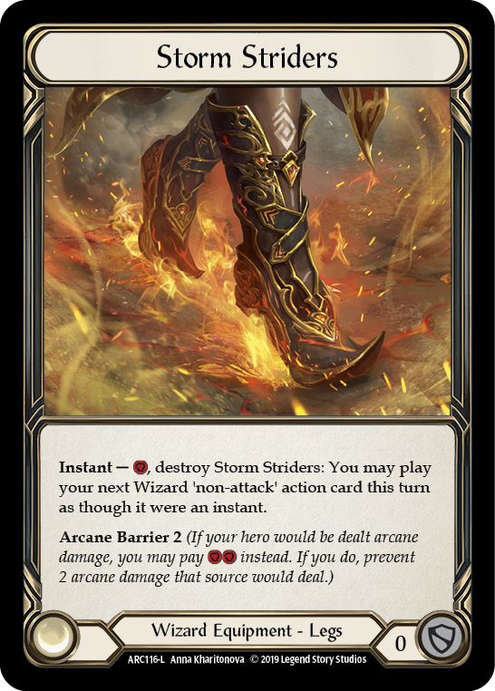 Storm Striders [ARC116-L] (Arcane Rising)  1st Edition Cold Foil | Boutique FDB TCG