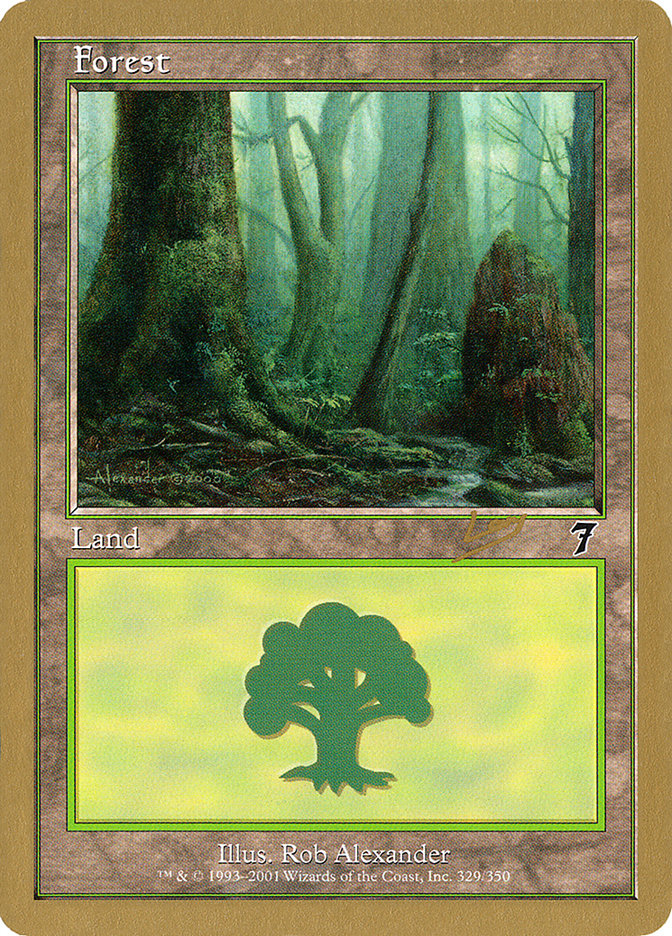Forest (rl329) (Raphael Levy) [World Championship Decks 2002] | Boutique FDB TCG