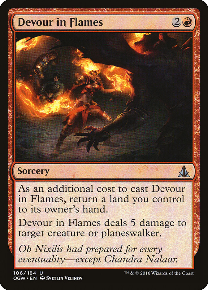 Devour in Flames [Oath of the Gatewatch] | Boutique FDB TCG