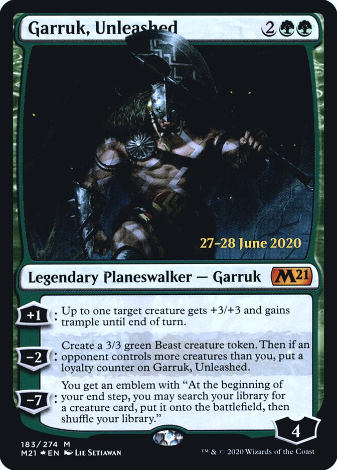 Garruk, Unleashed [Core Set 2021 Prerelease Promos] | Boutique FDB TCG