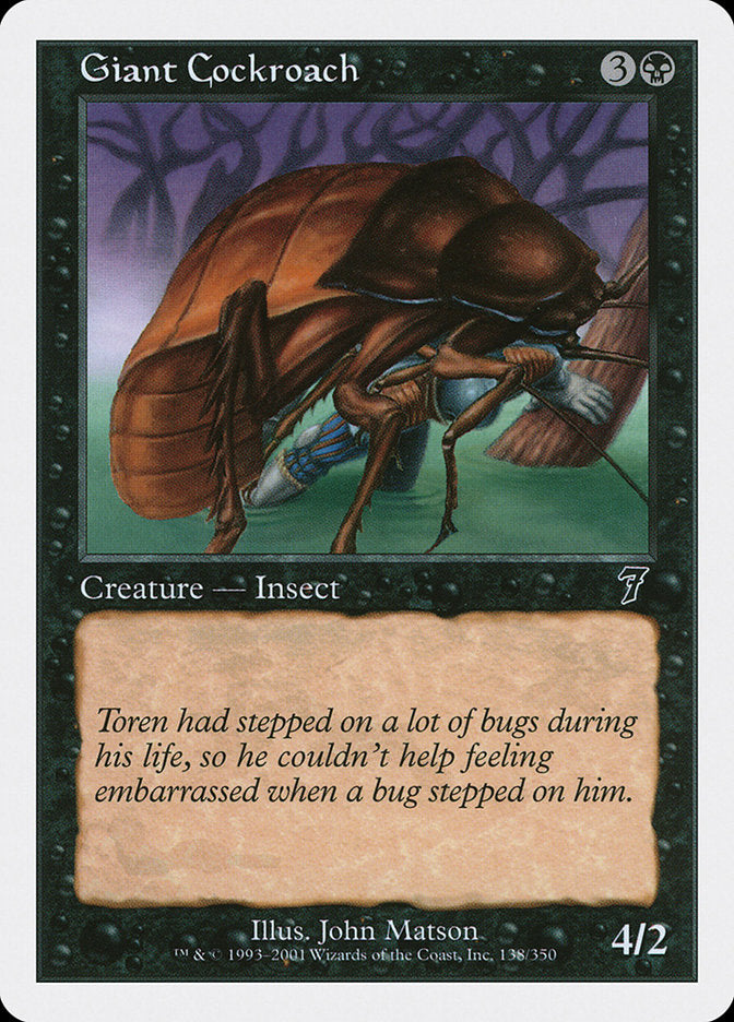 Giant Cockroach [Seventh Edition] | Boutique FDB TCG