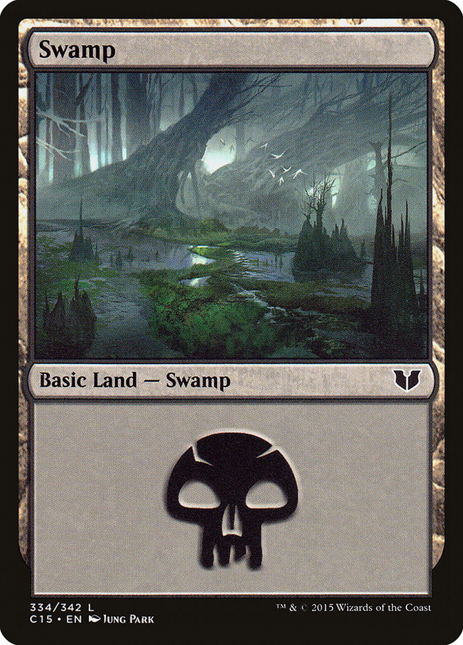 Swamp (334) [Commander 2015] | Boutique FDB TCG