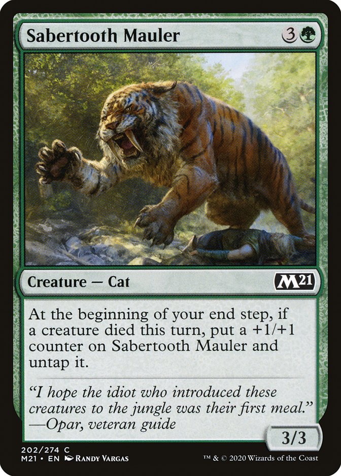 Sabertooth Mauler [Core Set 2021] | Boutique FDB TCG