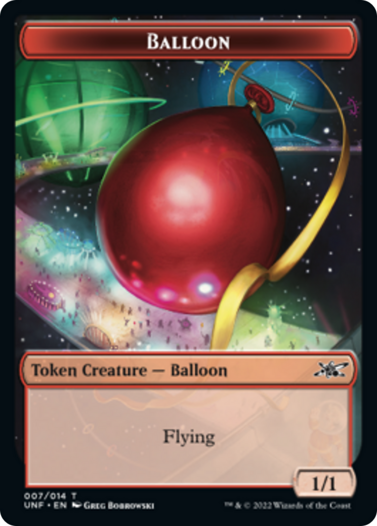 Zombie Employee // Balloon Double-Sided Token [Unfinity Tokens] | Boutique FDB TCG