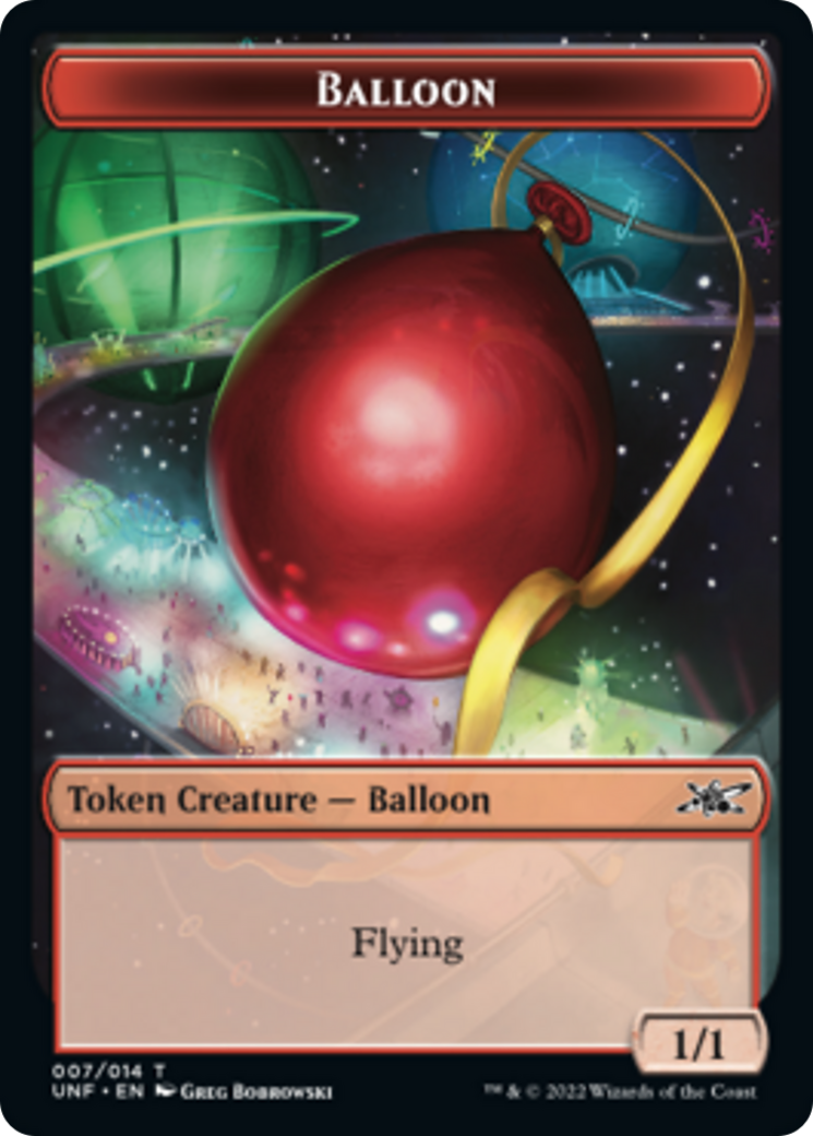 Clown Robot (002) // Balloon Double-Sided Token [Unfinity Tokens] | Boutique FDB TCG
