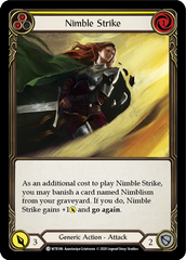 Nimble Strike (Yellow) [U-WTR186] (Welcome to Rathe Unlimited)  Unlimited Normal | Boutique FDB TCG