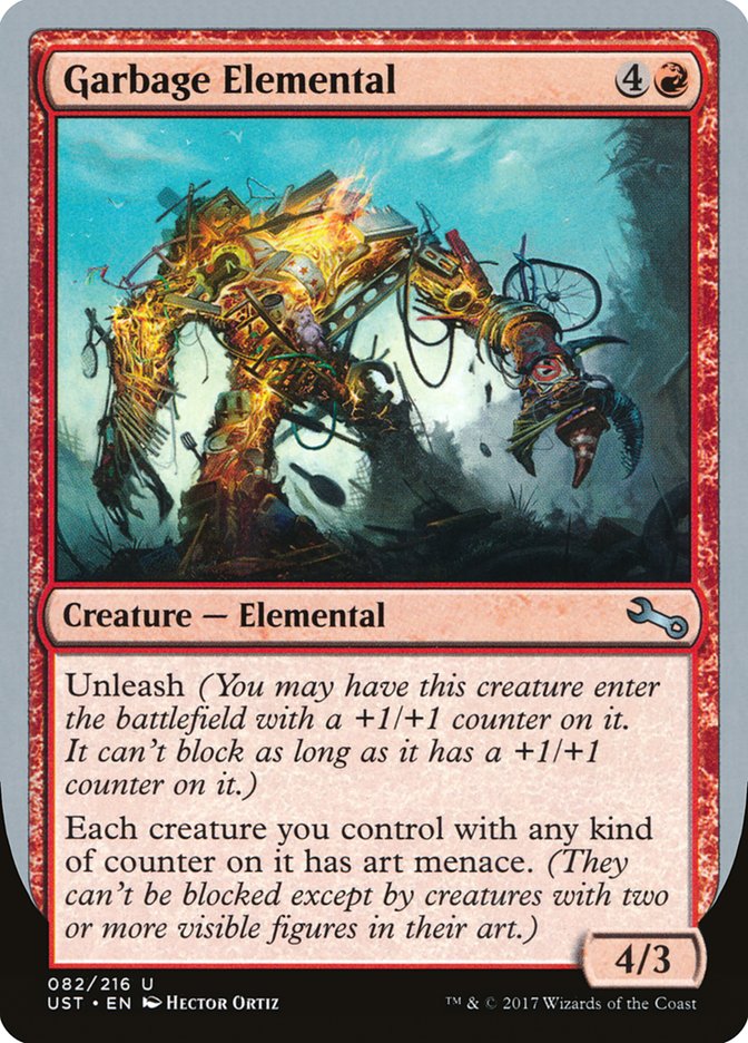 Garbage Elemental (4/3 Creature) [Unstable] | Boutique FDB TCG