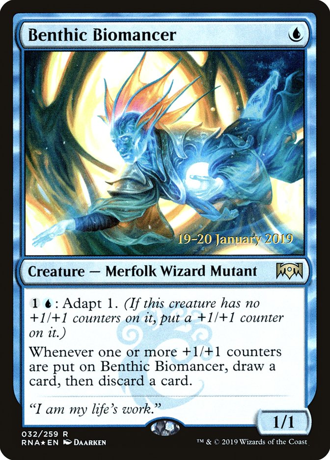 Benthic Biomancer [Ravnica Allegiance Prerelease Promos] | Boutique FDB TCG