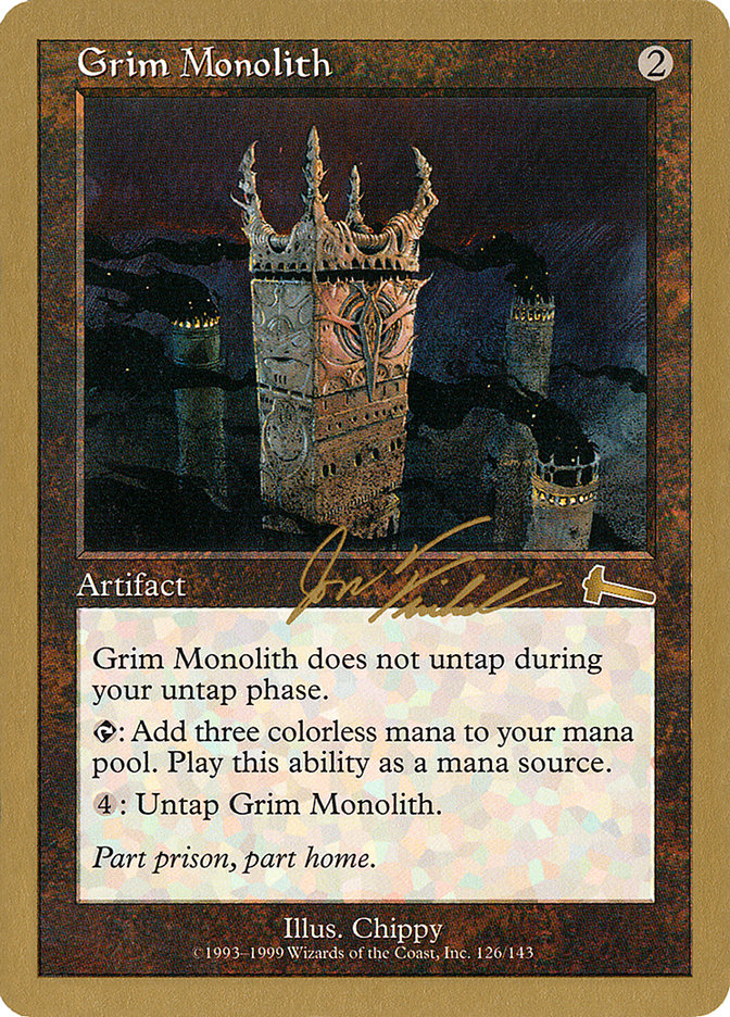 Grim Monolith (Jon Finkel) [World Championship Decks 2000] | Boutique FDB TCG