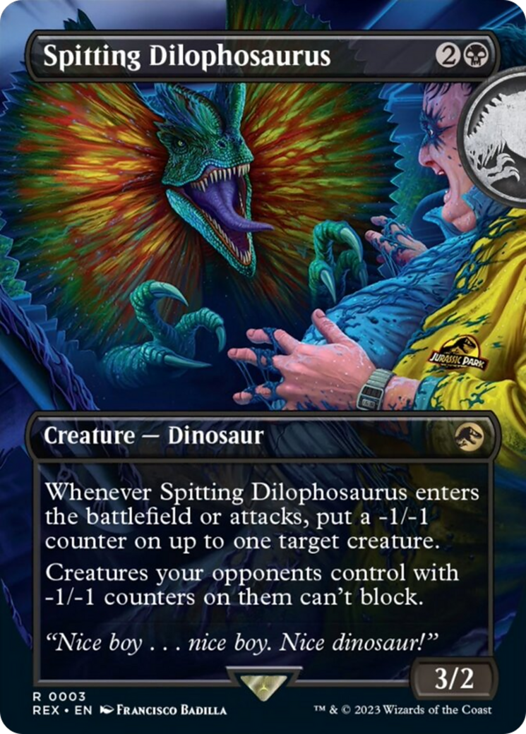 Spitting Dilophosaurus (Borderless) [Jurassic World Collection] | Boutique FDB TCG