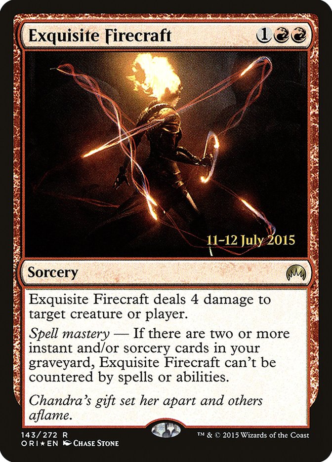 Exquisite Firecraft [Magic Origins Prerelease Promos] | Boutique FDB TCG