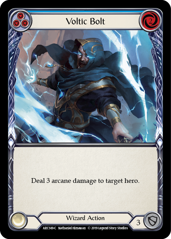 Voltic Bolt (Blue) [ARC149-C] (Arcane Rising)  1st Edition Normal | Boutique FDB TCG