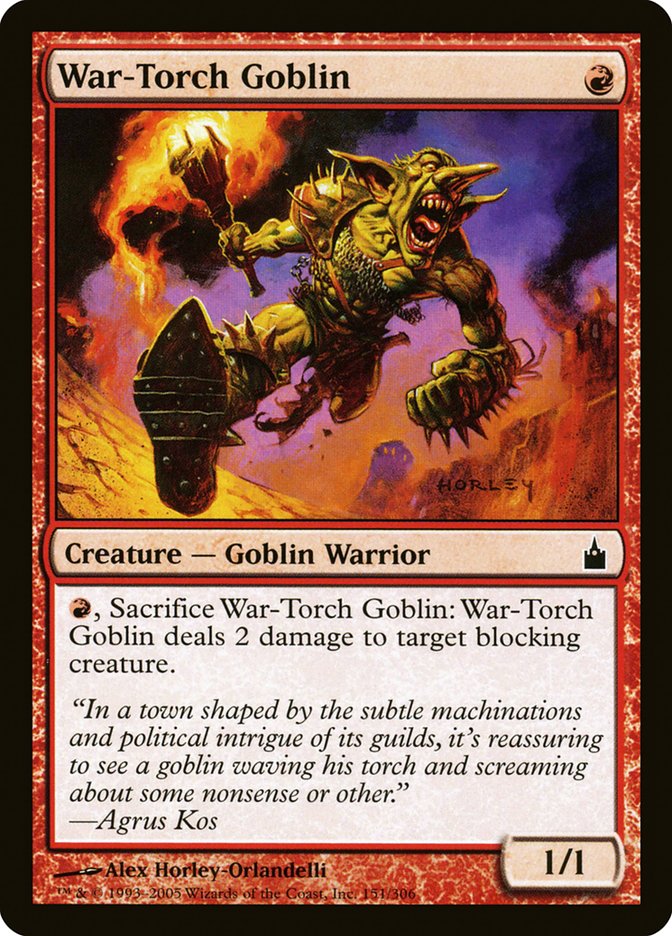 War-Torch Goblin [Ravnica: City of Guilds] | Boutique FDB TCG