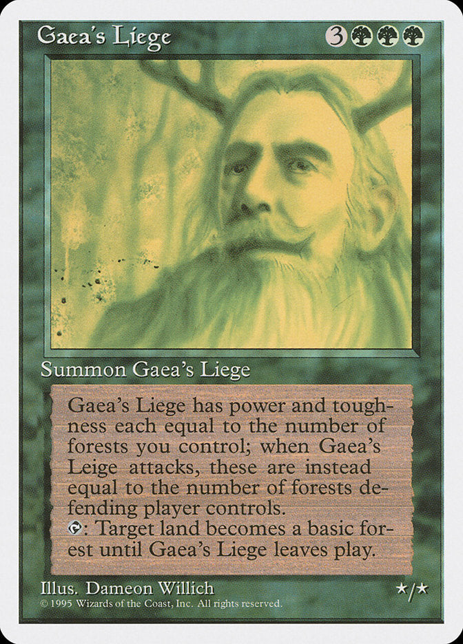 Gaea's Liege [Fourth Edition] | Boutique FDB TCG