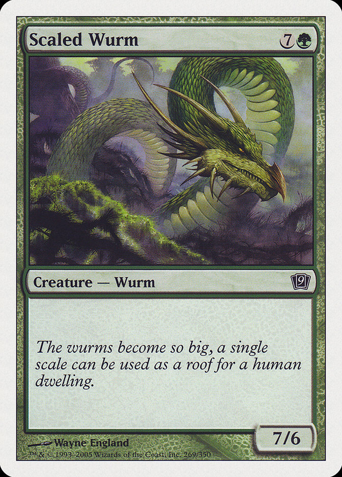 Scaled Wurm [Ninth Edition] | Boutique FDB TCG