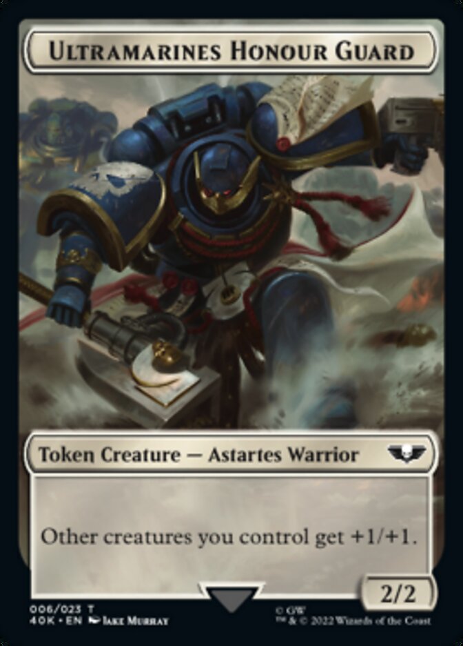 Soldier (003) // Ultramarines Honour Guard Double-Sided Token [Warhammer 40,000 Tokens] | Boutique FDB TCG