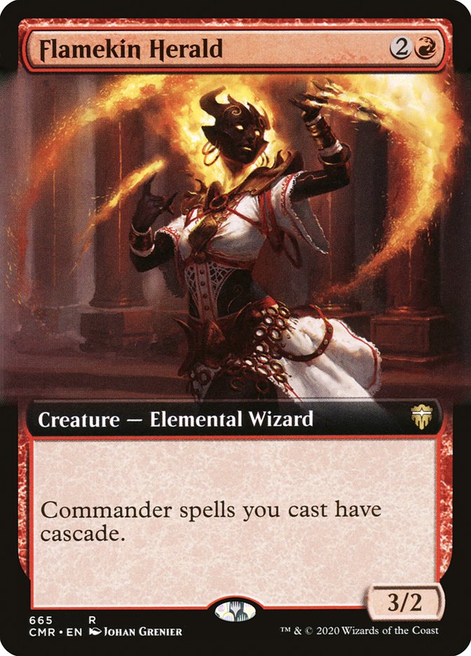 Flamekin Herald (Extended Art) [Commander Legends] | Boutique FDB TCG