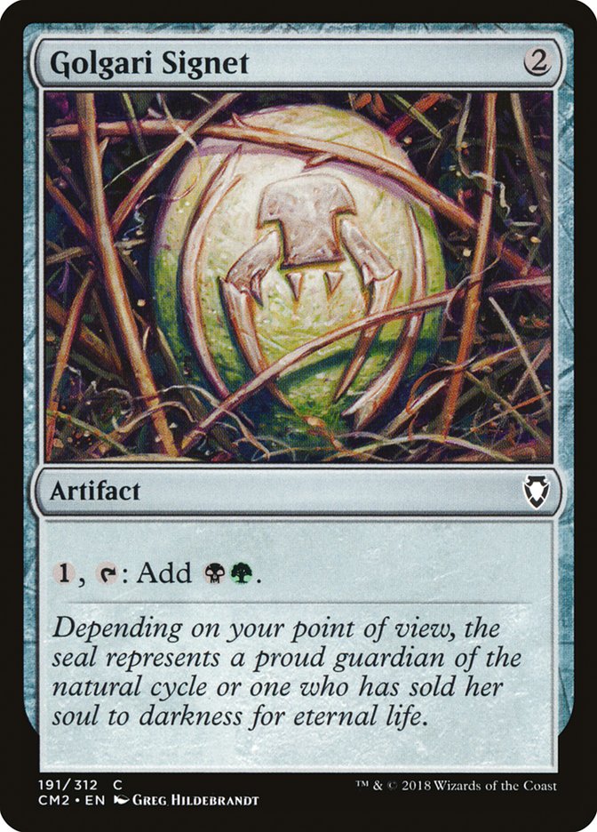 Golgari Signet (191/312) [Commander Anthology Volume II] | Boutique FDB TCG