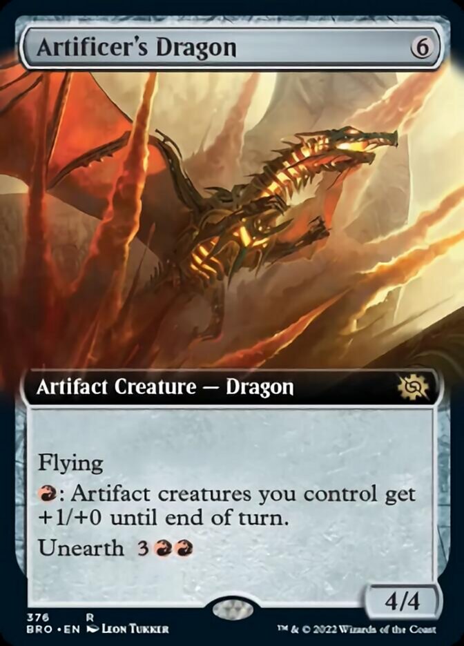 Artificer's Dragon (Extended Art) [The Brothers' War] | Boutique FDB TCG