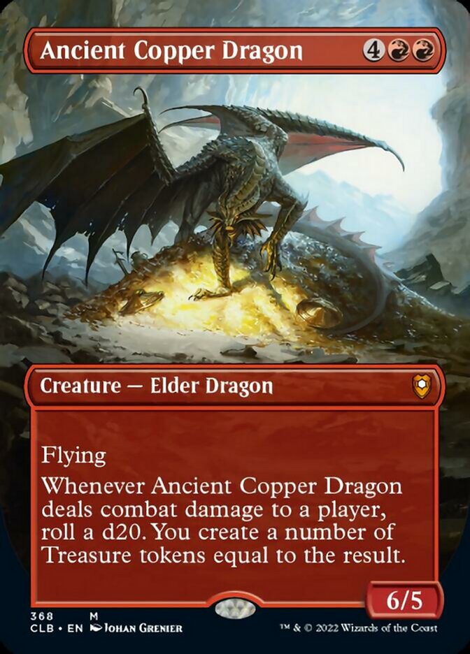 Ancient Copper Dragon (Borderless Alternate Art) [Commander Legends: Battle for Baldur's Gate] | Boutique FDB TCG