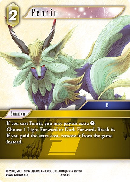 Fenrir [Opus VIII] | Boutique FDB TCG