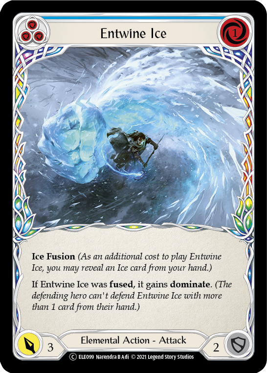 Entwine Ice (Blue) [U-ELE099] (Tales of Aria Unlimited)  Unlimited Normal | Boutique FDB TCG