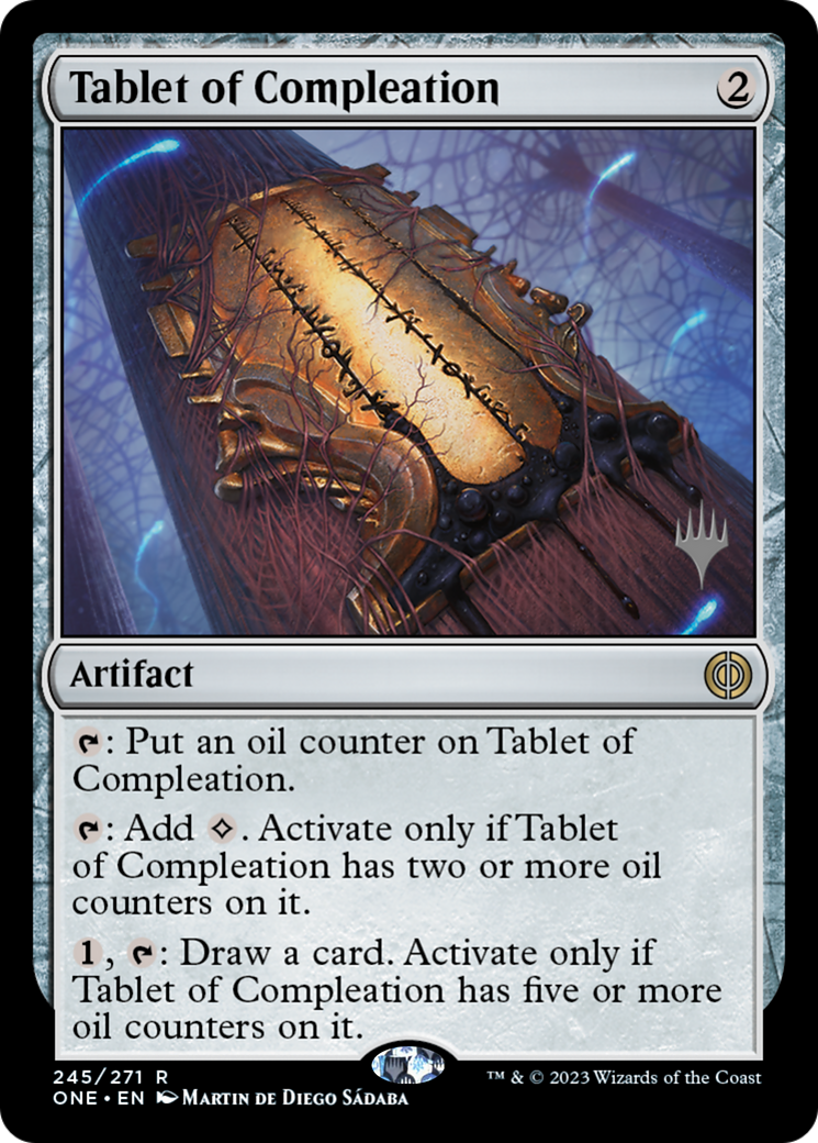 Tablet of Compleation (Promo Pack) [Phyrexia: All Will Be One Promos] | Boutique FDB TCG