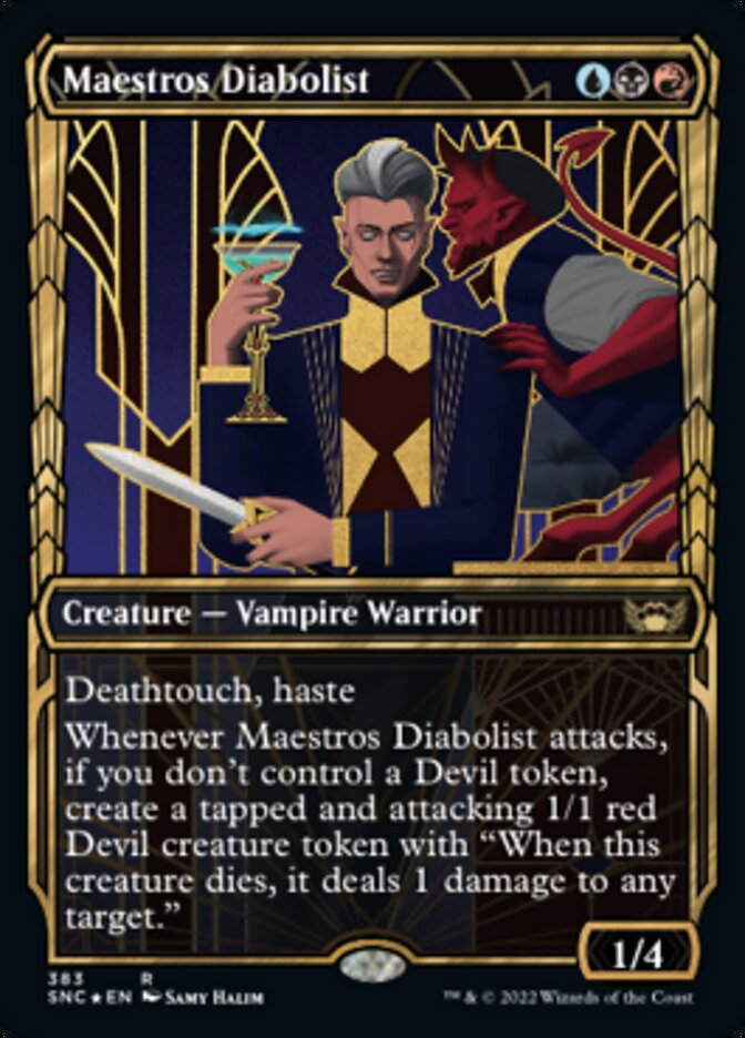 Maestros Diabolist (Showcase Golden Age Gilded Foil) [Streets of New Capenna] | Boutique FDB TCG