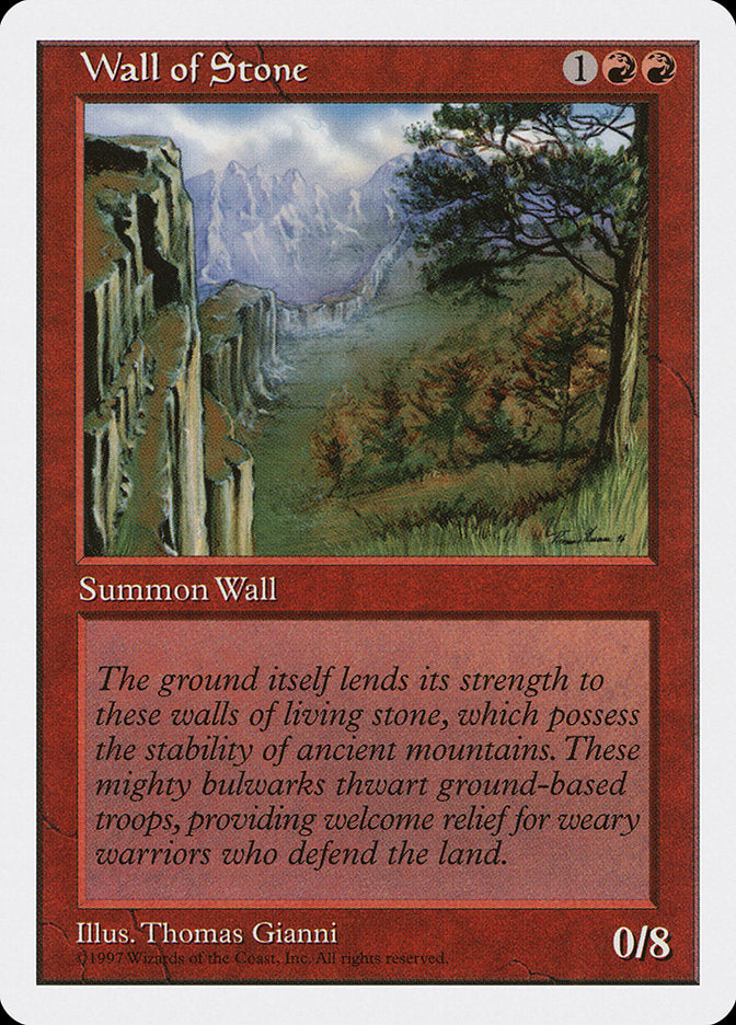 Wall of Stone [Fifth Edition] | Boutique FDB TCG