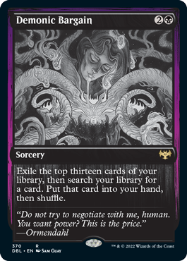 Demonic Bargain [Innistrad: Double Feature] | Boutique FDB TCG