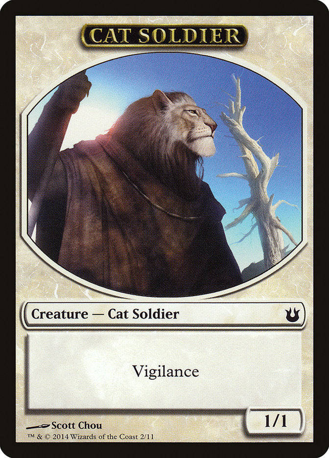 Cat Soldier Token [Born of the Gods Tokens] | Boutique FDB TCG