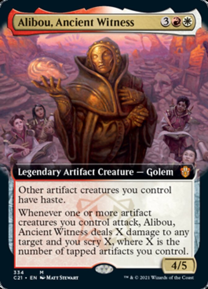 Alibou, Ancient Witness (Extended Art) [Commander 2021] | Boutique FDB TCG