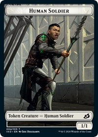 Human Soldier (004) // Zombie Double-Sided Token [Commander 2020 Tokens] | Boutique FDB TCG