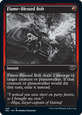 Flame-Blessed Bolt [Innistrad: Double Feature] | Boutique FDB TCG