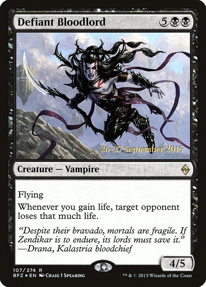 Defiant Bloodlord [Battle for Zendikar Prerelease Promos] | Boutique FDB TCG