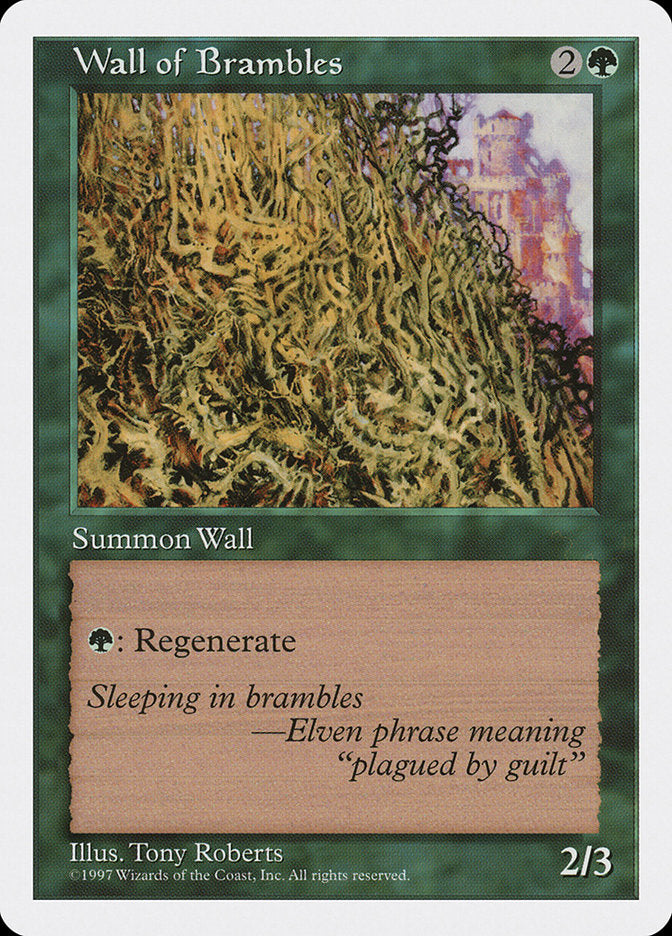 Wall of Brambles [Fifth Edition] | Boutique FDB TCG