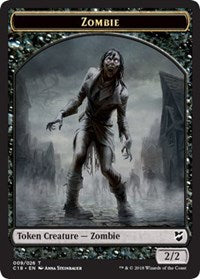 Zombie // Shapeshifter Double-Sided Token [Commander 2018 Tokens] | Boutique FDB TCG
