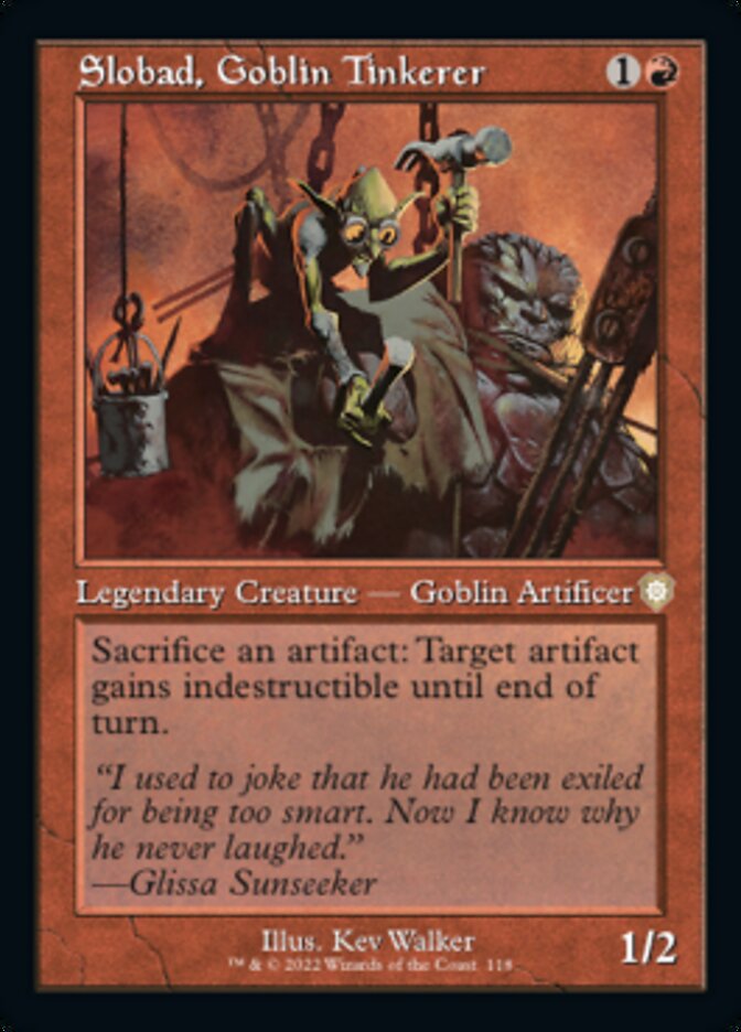 Slobad, Goblin Tinkerer (Retro) [The Brothers' War Commander] | Boutique FDB TCG