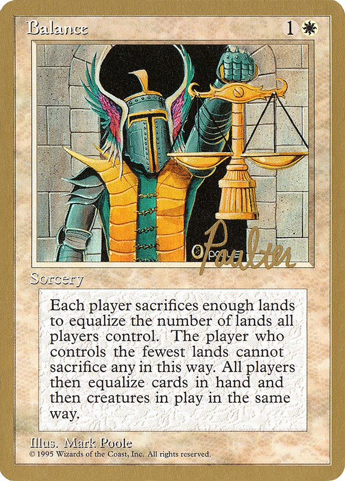 Balance (Preston Poulter) [Pro Tour Collector Set] | Boutique FDB TCG