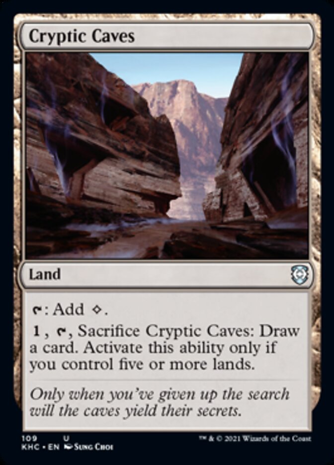 Cryptic Caves [Kaldheim Commander] | Boutique FDB TCG