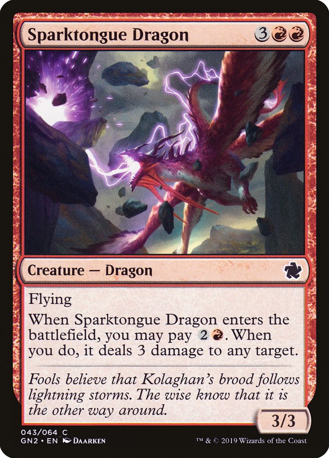 Sparktongue Dragon [Game Night 2019] | Boutique FDB TCG