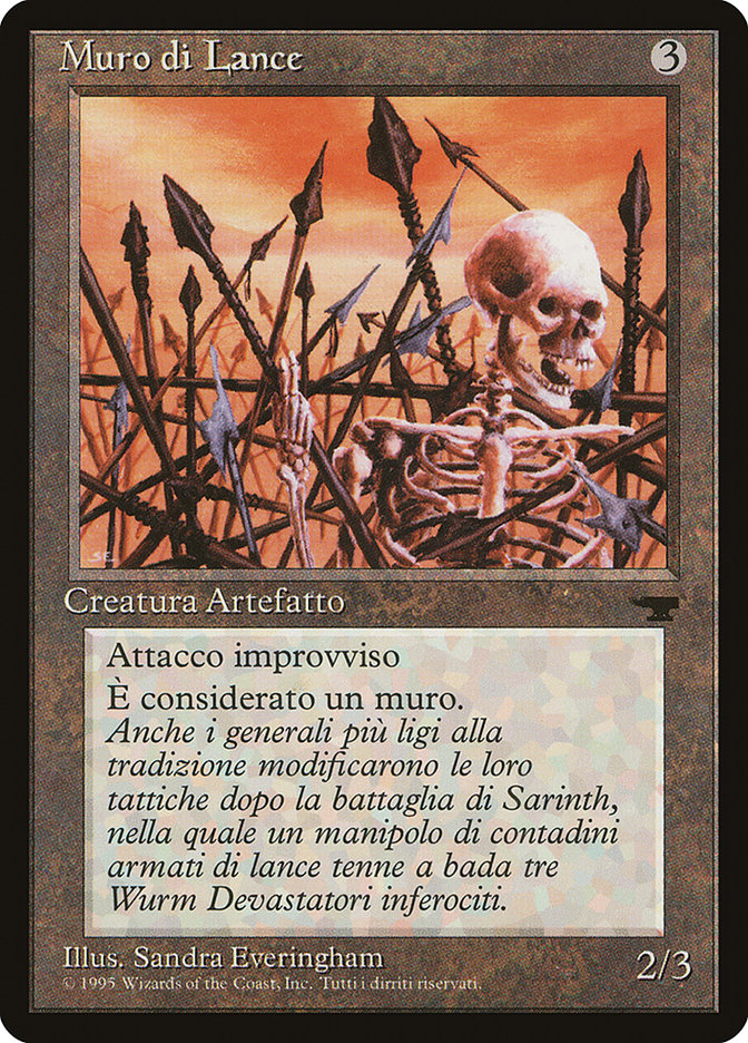 Wall of Spears (Italian) - "Muro di Lance" [Rinascimento] | Boutique FDB TCG