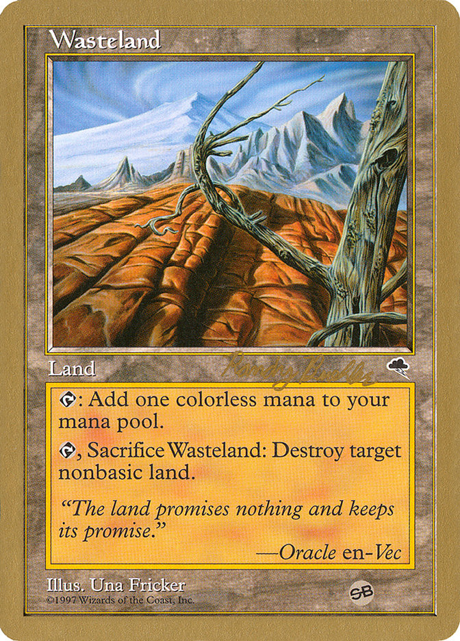 Wasteland (Randy Buehler) (SB) [World Championship Decks 1998] | Boutique FDB TCG