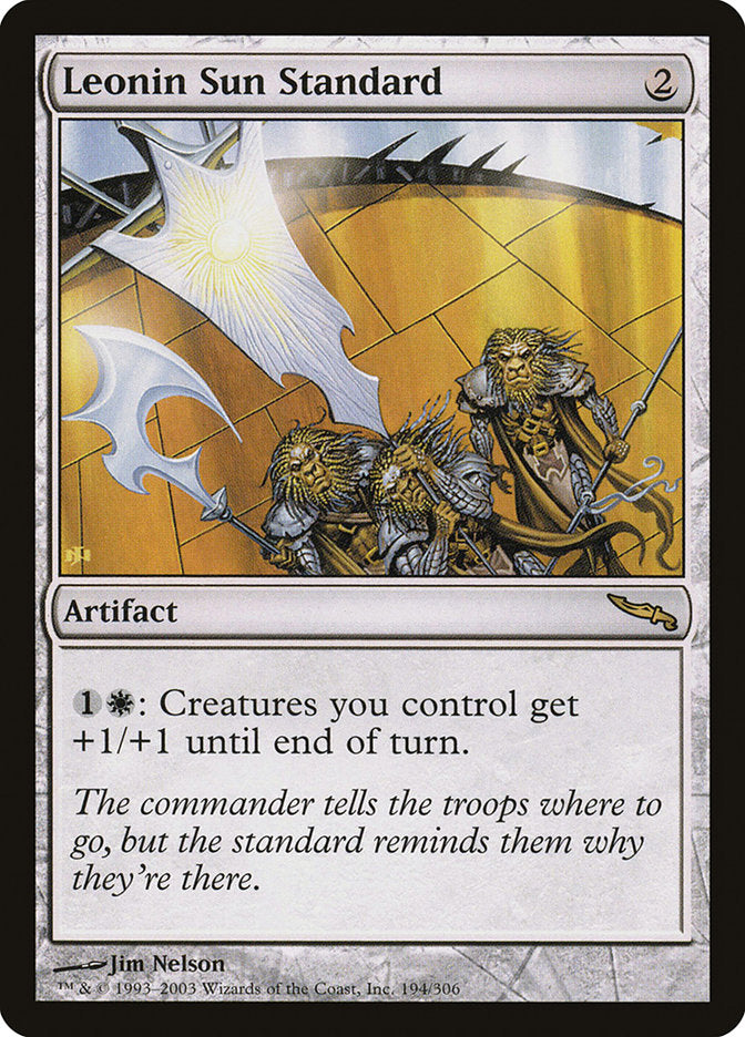 Leonin Sun Standard [Mirrodin] | Boutique FDB TCG