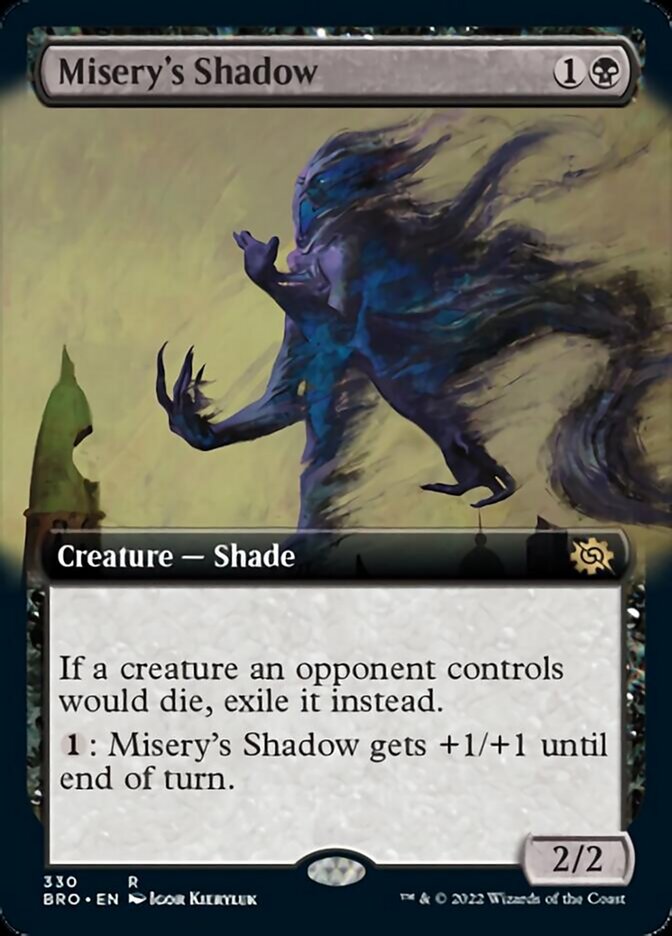 Misery's Shadow (Extended Art) [The Brothers' War] | Boutique FDB TCG